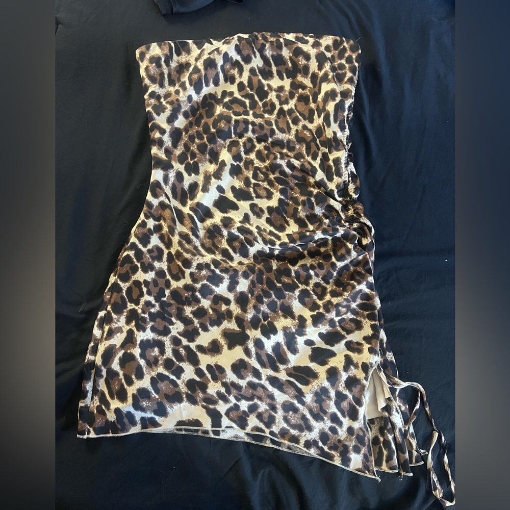 La Hearts Leopard Print Dress